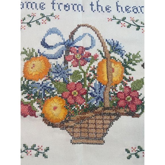 Vintage Dimensions Inc Embroidery Cross Stitch Sampler 1988 Alphabet Floral Flow - Picture 2 of 9